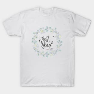 Just Read - Rustic Wreath T-Shirt